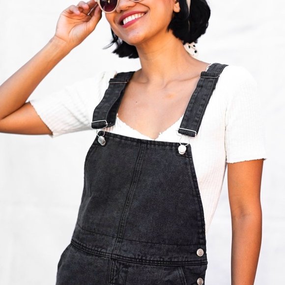 Black Skirt Overalls NWT - Picture 3 of 3